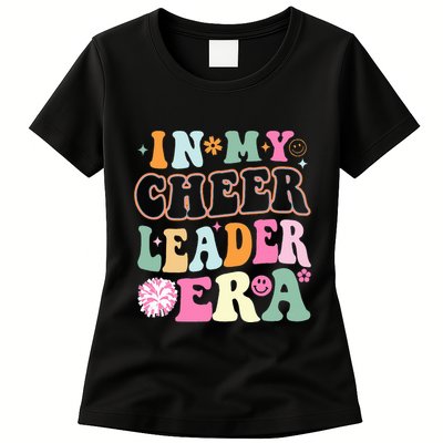 In My Cheer Coach Era Funny Retro Cheerleader Cheerleading Womens T-Shirt