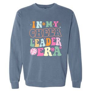 In My Cheer Coach Era Funny Retro Cheerleader Cheerleading Garment-Dyed Sweatshirt