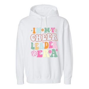 In My Cheer Coach Era Funny Retro Cheerleader Cheerleading Garment-Dyed Fleece Hoodie