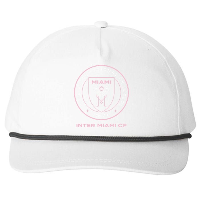 Inter Miami Cf Primary Logo Snapback Five-Panel Rope Hat