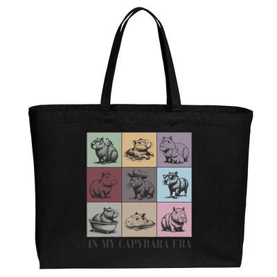 In My Capybara Era Capybara Lover Gift Cotton Canvas Jumbo Tote