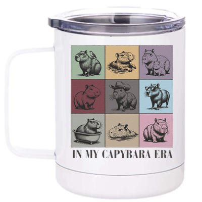 In My Capybara Era Capybara Lover Gift 12 oz Stainless Steel Tumbler Cup