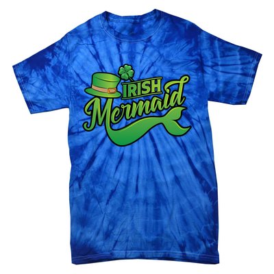 Irish Mermaid Cool St Patrick's Day Lover Funny Gift Tie-Dye T-Shirt