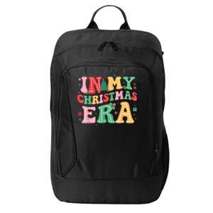 In My Christmas Era Cute Groovy Christmas Holiday Xmas City Backpack