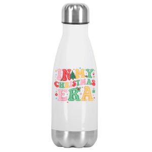 In My Christmas Era Cute Groovy Christmas Holiday Xmas Stainless Steel Insulated Water Bottle