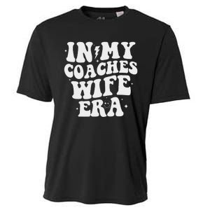 In My Coaches Wife Era Football Basketball Wife Husband Cooling Performance Crew T-Shirt