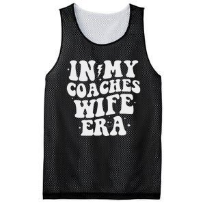 In My Coaches Wife Era Football Basketball Wife Husband Mesh Reversible Basketball Jersey Tank