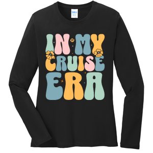 In My Cruise Era Family Vacation Funny Cruise Lover Ladies Long Sleeve Shirt