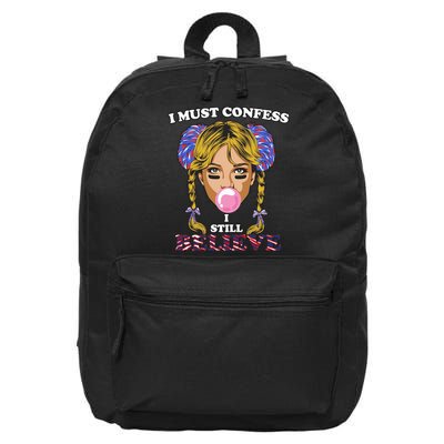 I Must Confess I Still Believe Buffalo 16 in Basic Backpack