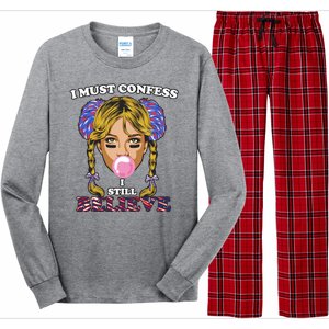 I Must Confess I Still Believe Buffalo Long Sleeve Pajama Set