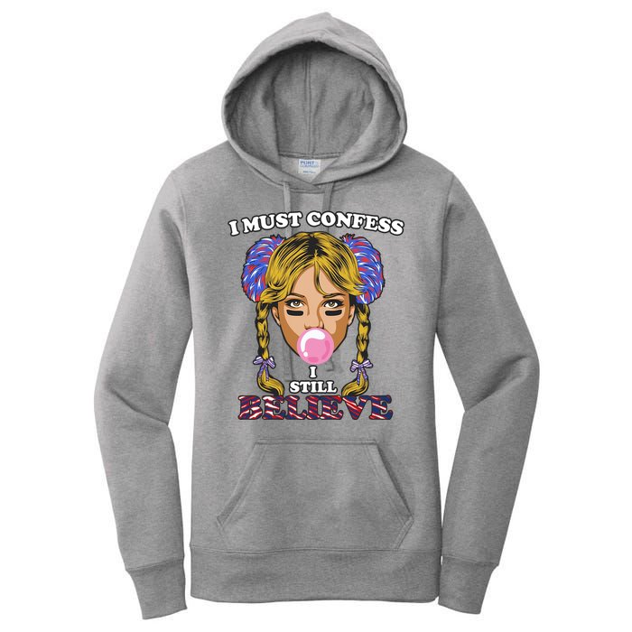 I Must Confess I Still Believe Buffalo Women's Pullover Hoodie