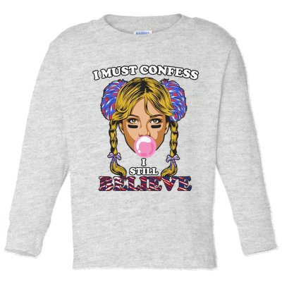 I Must Confess I Still Believe Buffalo Toddler Long Sleeve Shirt
