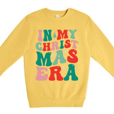 In My Christmas Era Groovy Xmas Premium Crewneck Sweatshirt