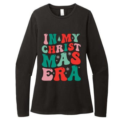 In My Christmas Era Groovy Xmas Womens CVC Long Sleeve Shirt