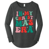 In My Christmas Era Groovy Xmas Women's Perfect Tri Tunic Long Sleeve Shirt