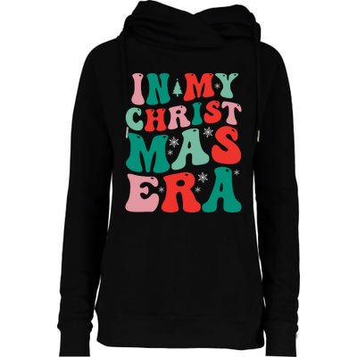 In My Christmas Era Groovy Xmas Womens Funnel Neck Pullover Hood