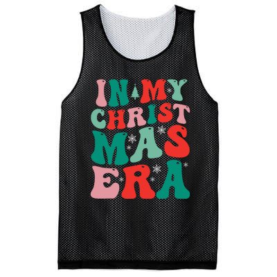 In My Christmas Era Groovy Xmas Mesh Reversible Basketball Jersey Tank