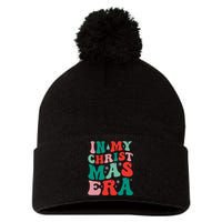 In My Christmas Era Groovy Xmas Pom Pom 12in Knit Beanie