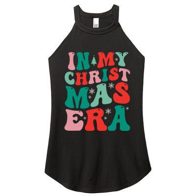 In My Christmas Era Groovy Xmas Women's Perfect Tri Rocker Tank