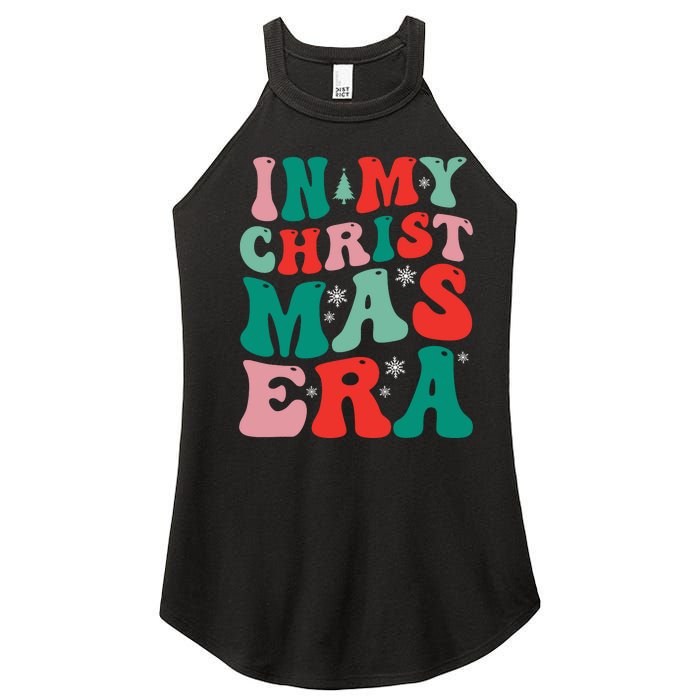 In My Christmas Era Groovy Xmas Women's Perfect Tri Rocker Tank