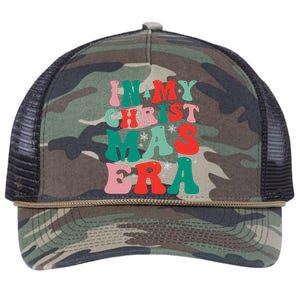 In My Christmas Era Groovy Xmas Retro Rope Trucker Hat Cap