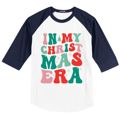 In My Christmas Era Groovy Xmas Baseball Sleeve Shirt