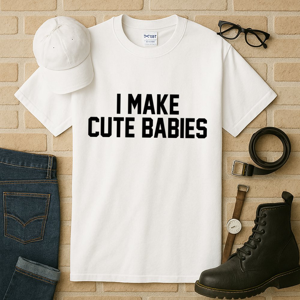 I Make Cute Babies Funny New Dad Mom Gift Tall T-Shirt