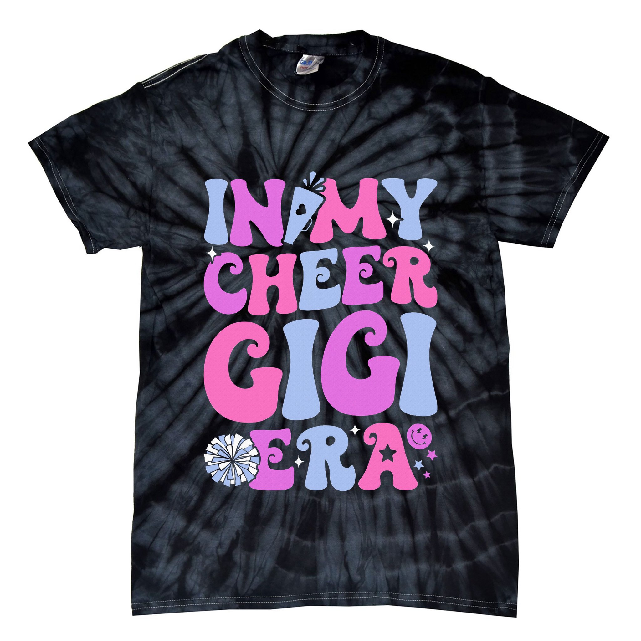 In My Cheer Gigi Era Cheerleading Tie-Dye T-Shirt