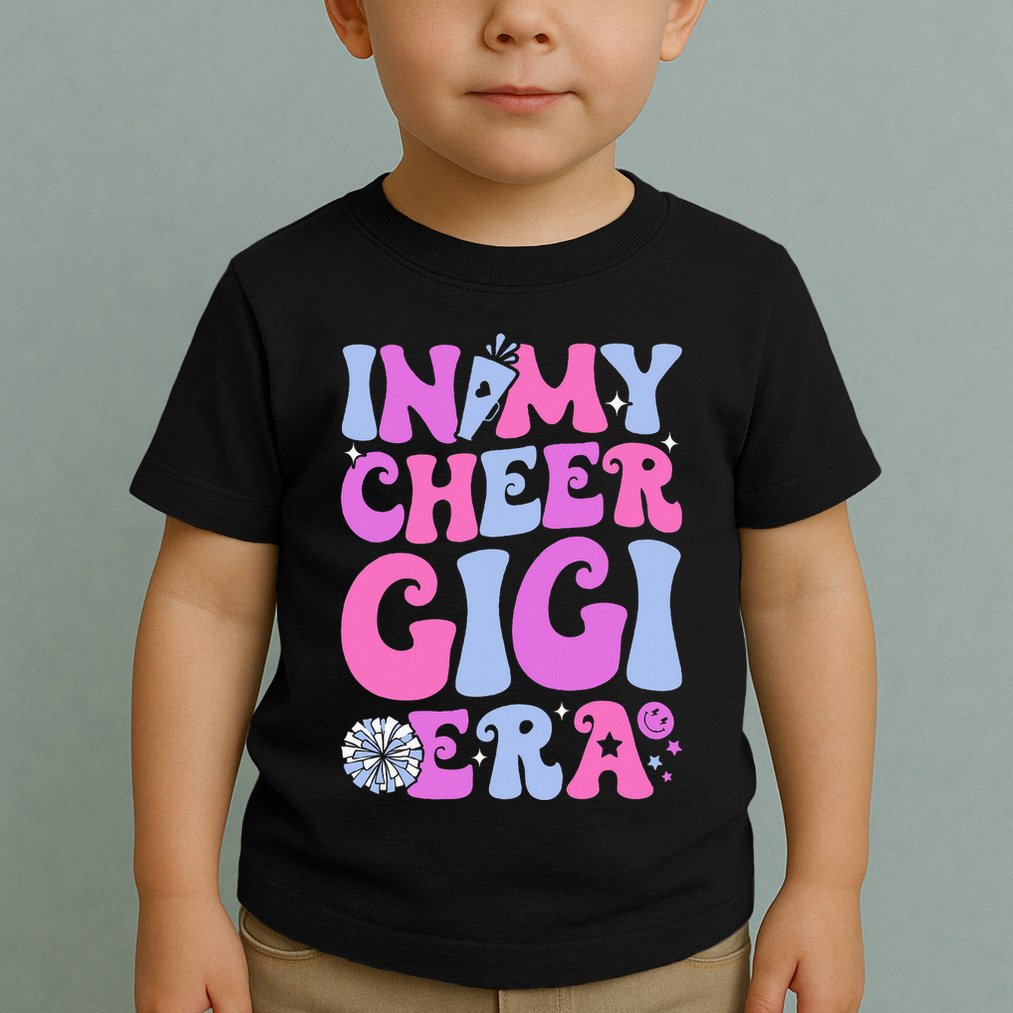 In My Cheer Gigi Era Cheerleading Toddler T-Shirt