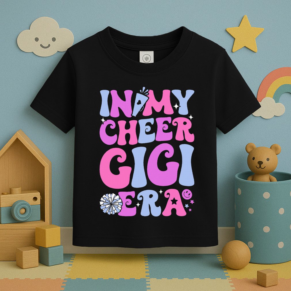 In My Cheer Gigi Era Cheerleading Toddler T-Shirt