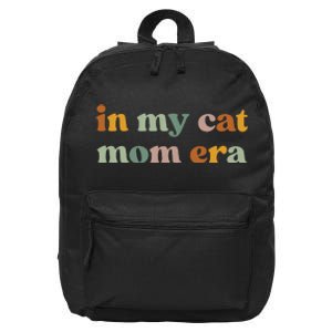 In My Cat Mom Era Cat Lover 16 in Basic Backpack