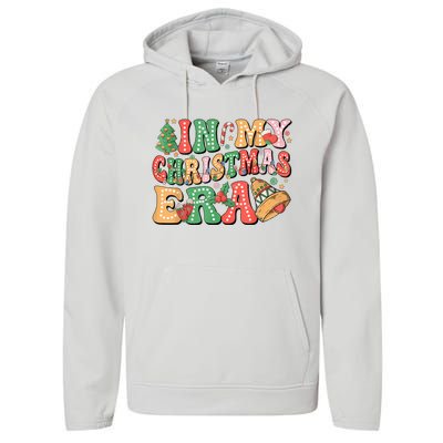 In My Christmas Era Retro Groovy Christmas Performance Fleece Hoodie