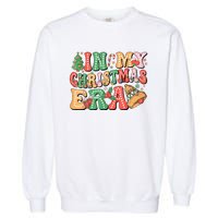 In My Christmas Era Retro Groovy Christmas Garment-Dyed Sweatshirt