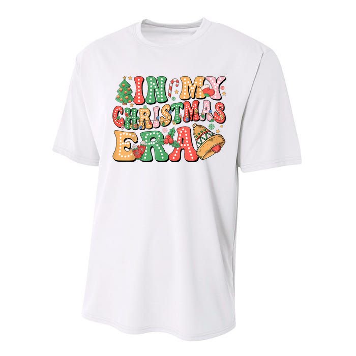 In My Christmas Era Retro Groovy Christmas Performance Sprint T-Shirt