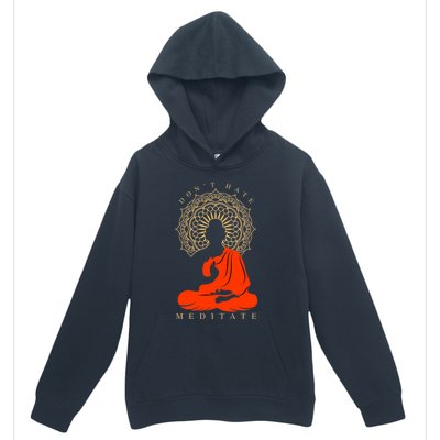 I Meditate Cute Gift Urban Pullover Hoodie