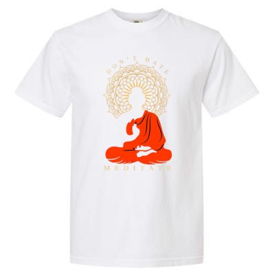 I Meditate Cute Gift Garment-Dyed Heavyweight T-Shirt