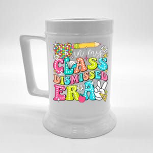 In My Class Dismissed Era Graduate Last Day Of School Groovy Great Gift Beer Stein