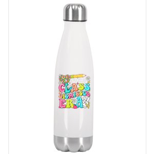 In My Class Dismissed Era Graduate Last Day Of School Groovy Great Gift Stainless Steel Insulated Water Bottle