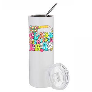 In My Class Dismissed Era Graduate Last Day Of School Groovy Great Gift Stainless Steel Tumbler