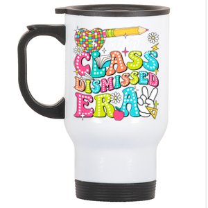 In My Class Dismissed Era Graduate Last Day Of School Groovy Great Gift Stainless Steel Travel Mug