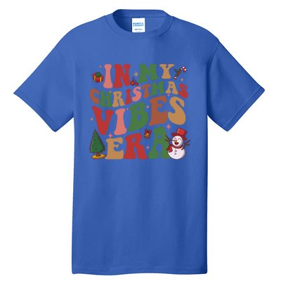 In My Christmas Vibes Era Groovy Christmas Matching Family Cool Gift Tall T-Shirt