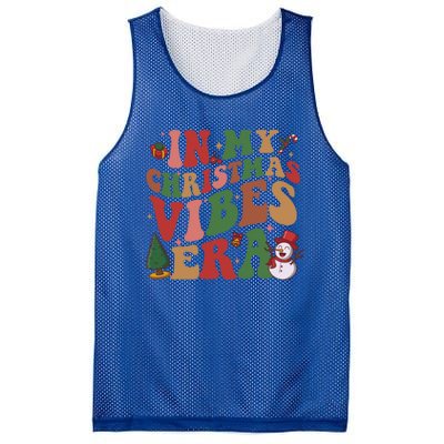 In My Christmas Vibes Era Groovy Christmas Matching Family Cool Gift Mesh Reversible Basketball Jersey Tank