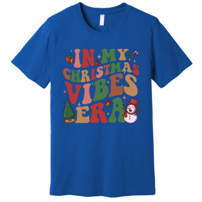 In My Christmas Vibes Era Groovy Christmas Matching Family Cool Gift Premium T-Shirt