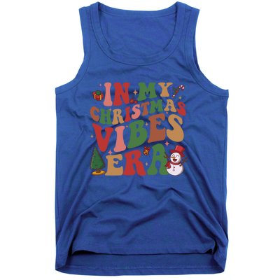 In My Christmas Vibes Era Groovy Christmas Matching Family Cool Gift Tank Top