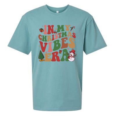 In My Christmas Vibes Era Groovy Christmas Matching Family Cool Gift Sueded Cloud Jersey T-Shirt