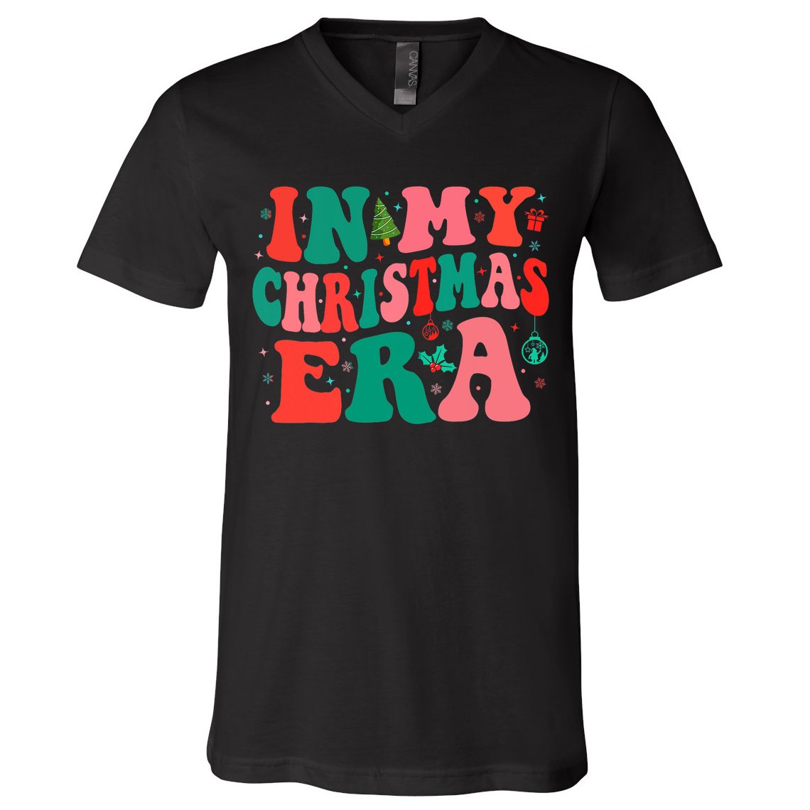 In My Christmas Era Family Matching Merry Christmas 2024 V-Neck T-Shirt