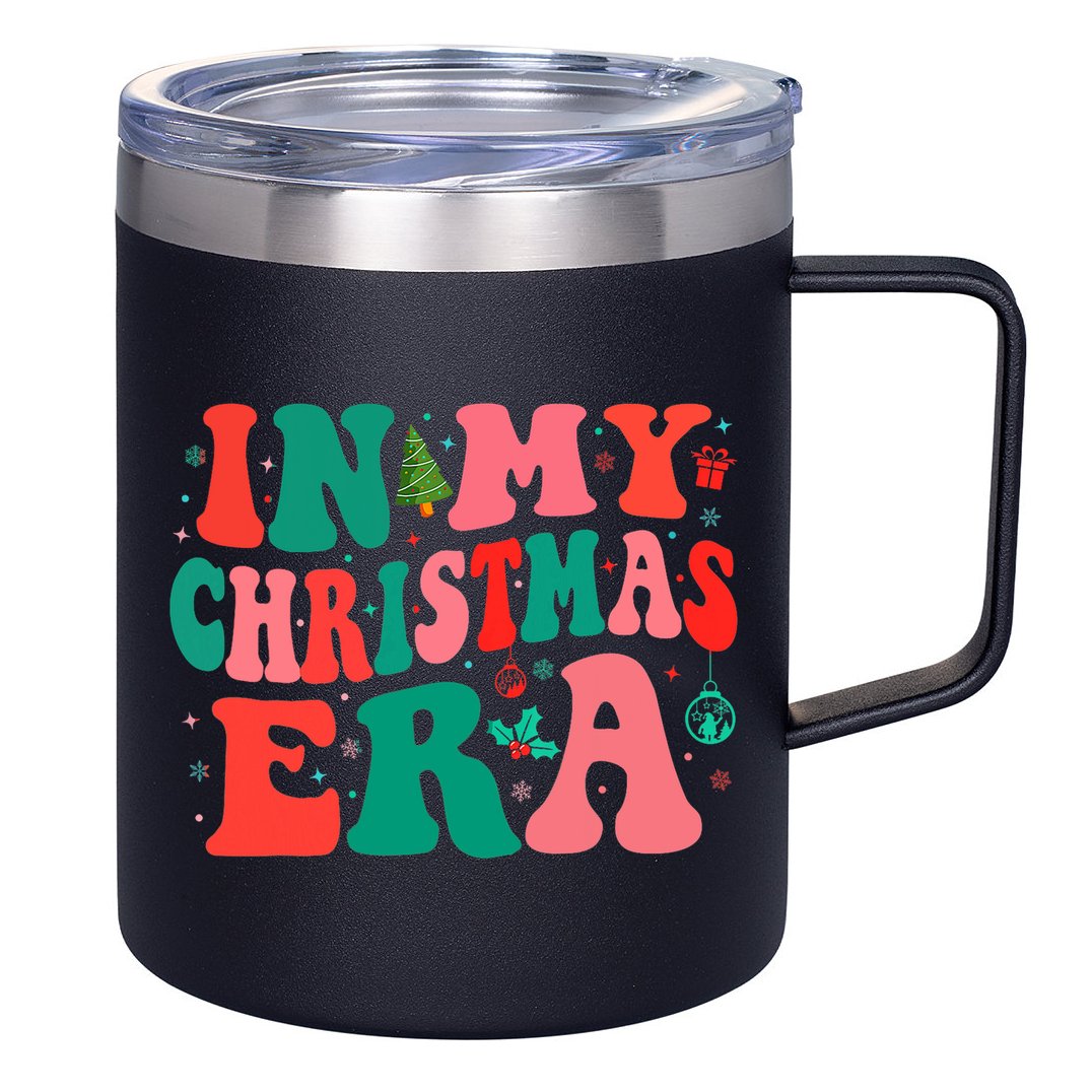 In My Christmas Era Family Matching Merry Christmas 2024 12oz Stainless Steel Coffee Mug