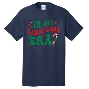 In My Candy Cane Era Groovy Christmas Holiday Xmas Tall T-Shirt