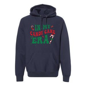 In My Candy Cane Era Groovy Christmas Holiday Xmas Premium Hoodie