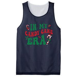 In My Candy Cane Era Groovy Christmas Holiday Xmas Mesh Reversible Basketball Jersey Tank